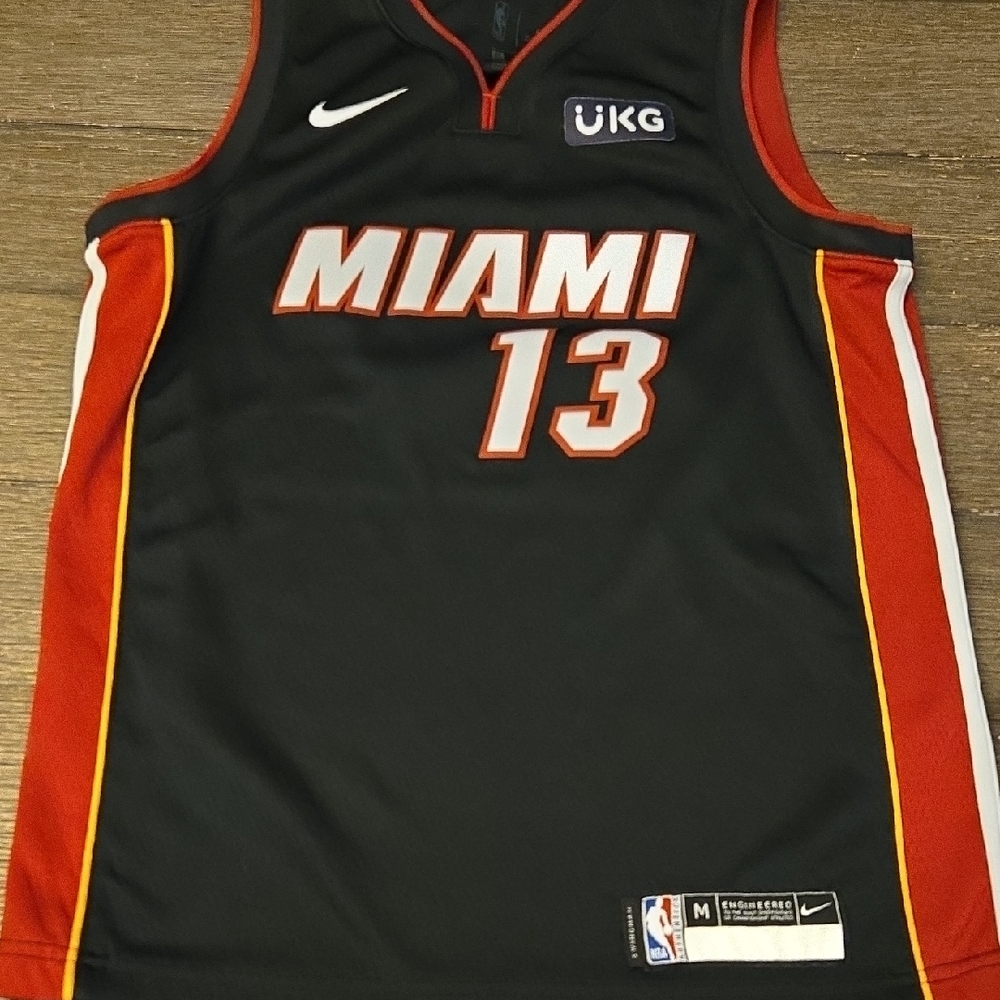 Nike Miami Basketball Jersey - Black and Red